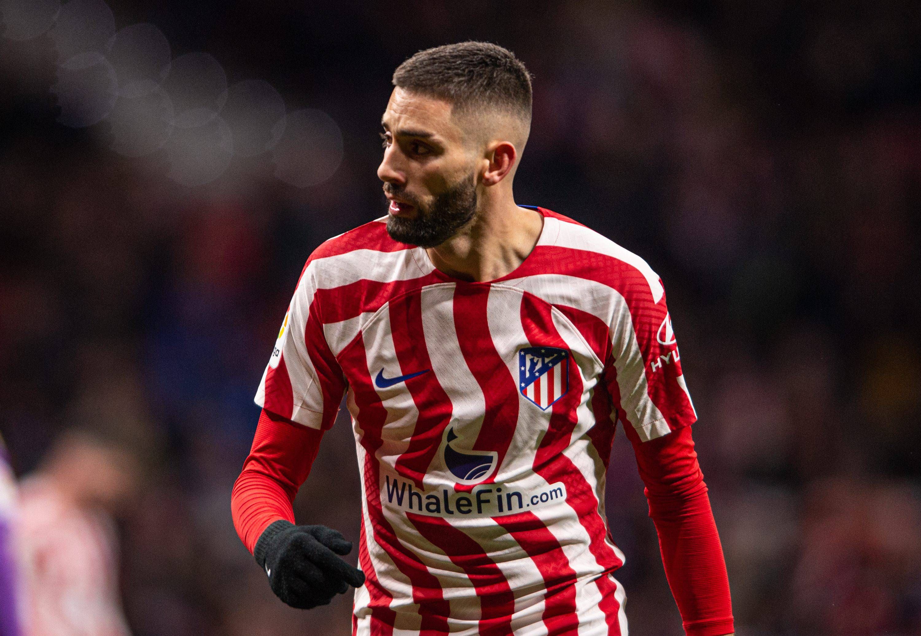 Yannick Carrasco, en un partido con el Atlético de Madrid.