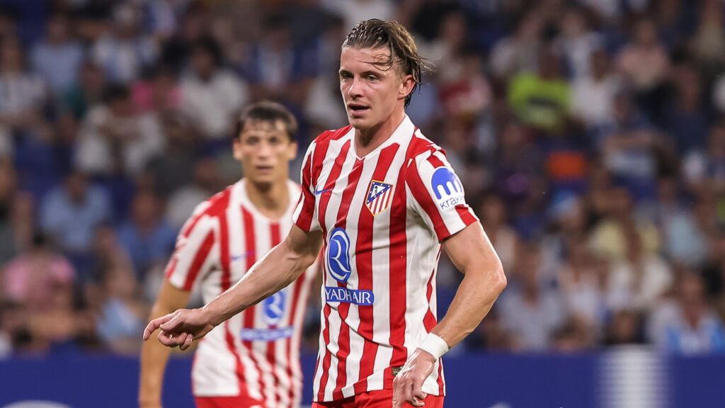  Conor Gallagher durante un partido con el Atlético de Madrid (Europa Press)