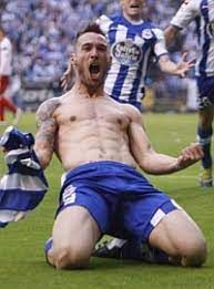  Xisco celebrando un gol histórico con el Dépor