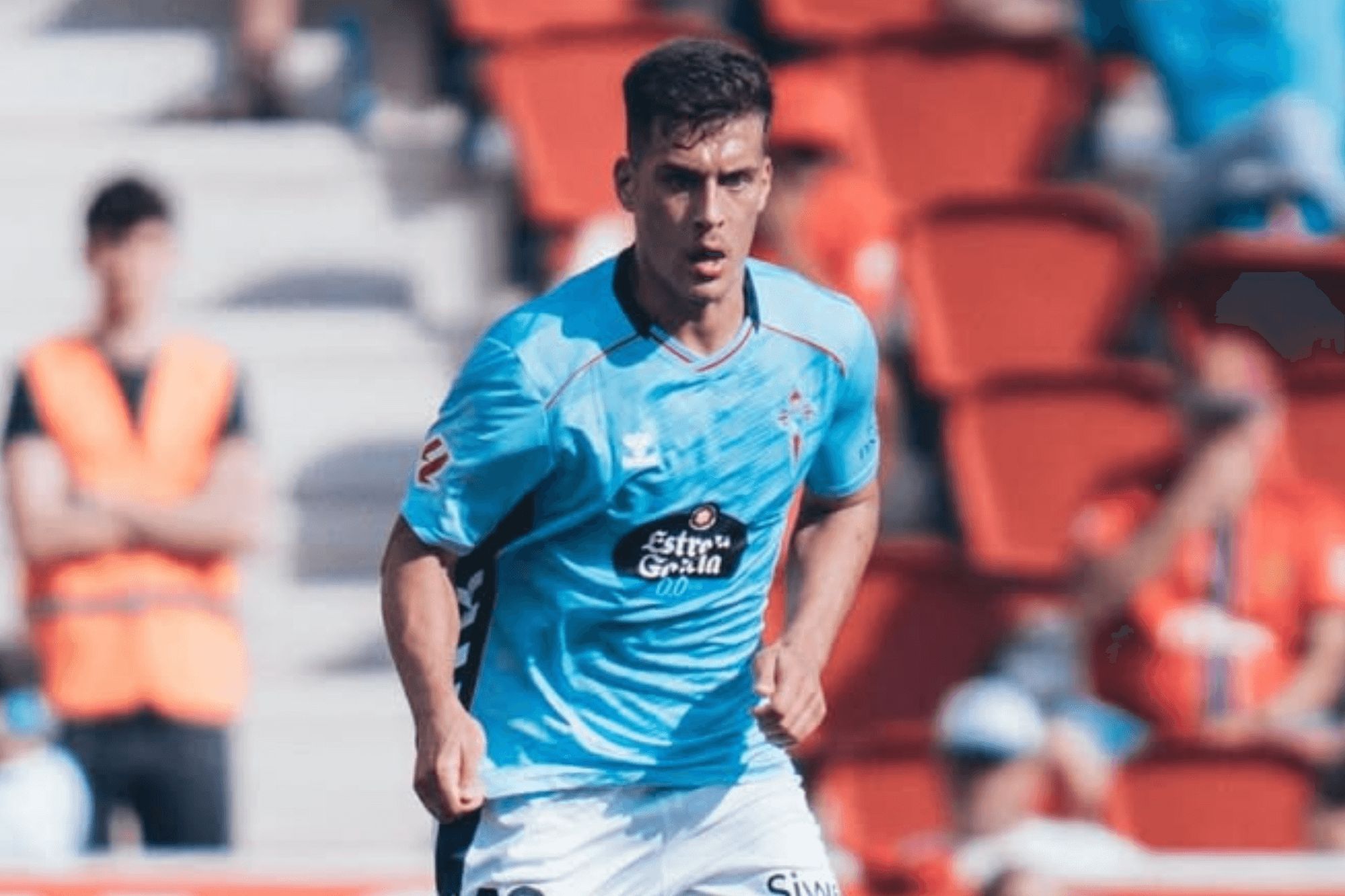 Manu Fernández en su debut con el Celta en Liga.