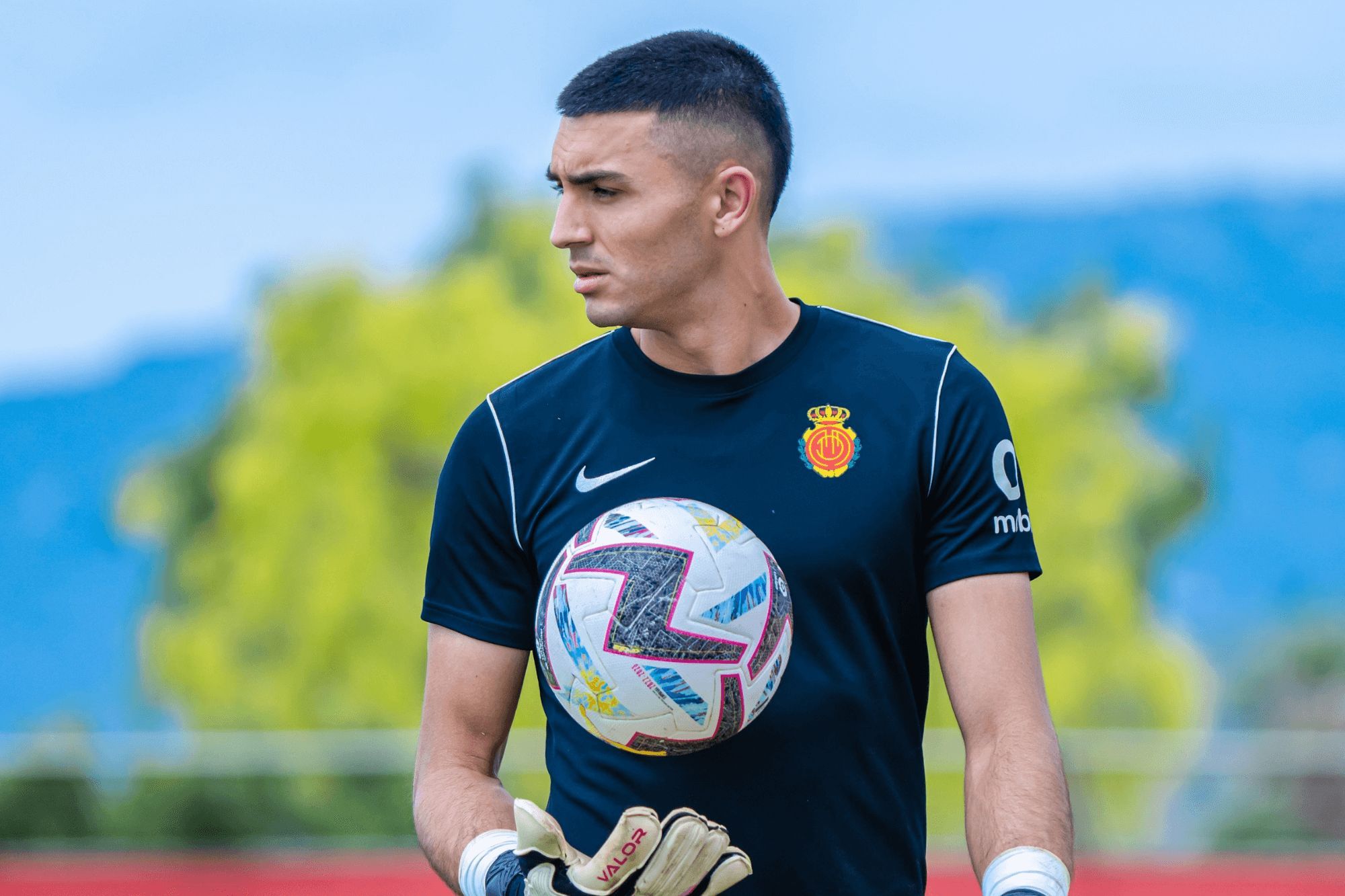 Leo Román, portero del Mallorca.