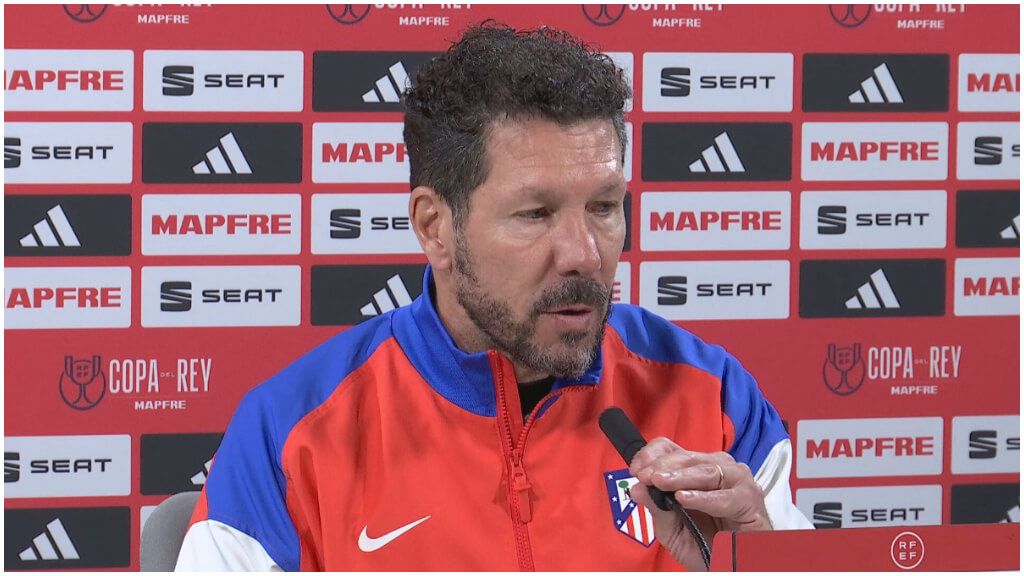  Simeone, en rueda de prensa.