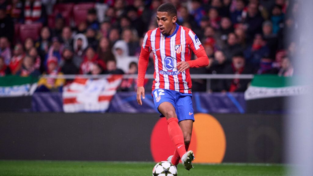 Samu Lino, durante un partido con el Atlético de Madrid (foto: Cordon Press).