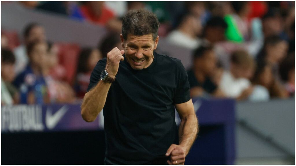  El Cholo Simone durante el Atleti - Elche (EFE)