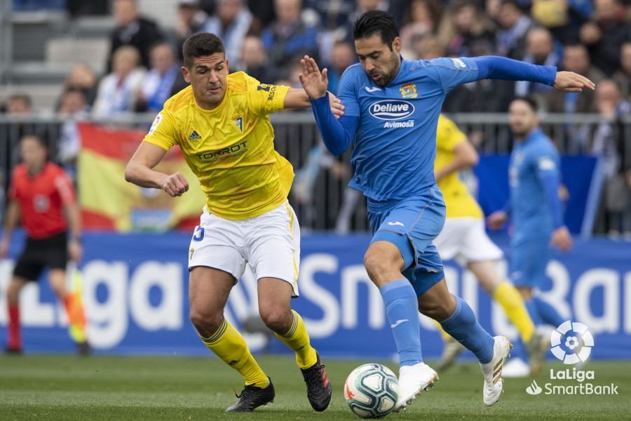  Garrido, durante un lance del partido en Fuenlabrada.