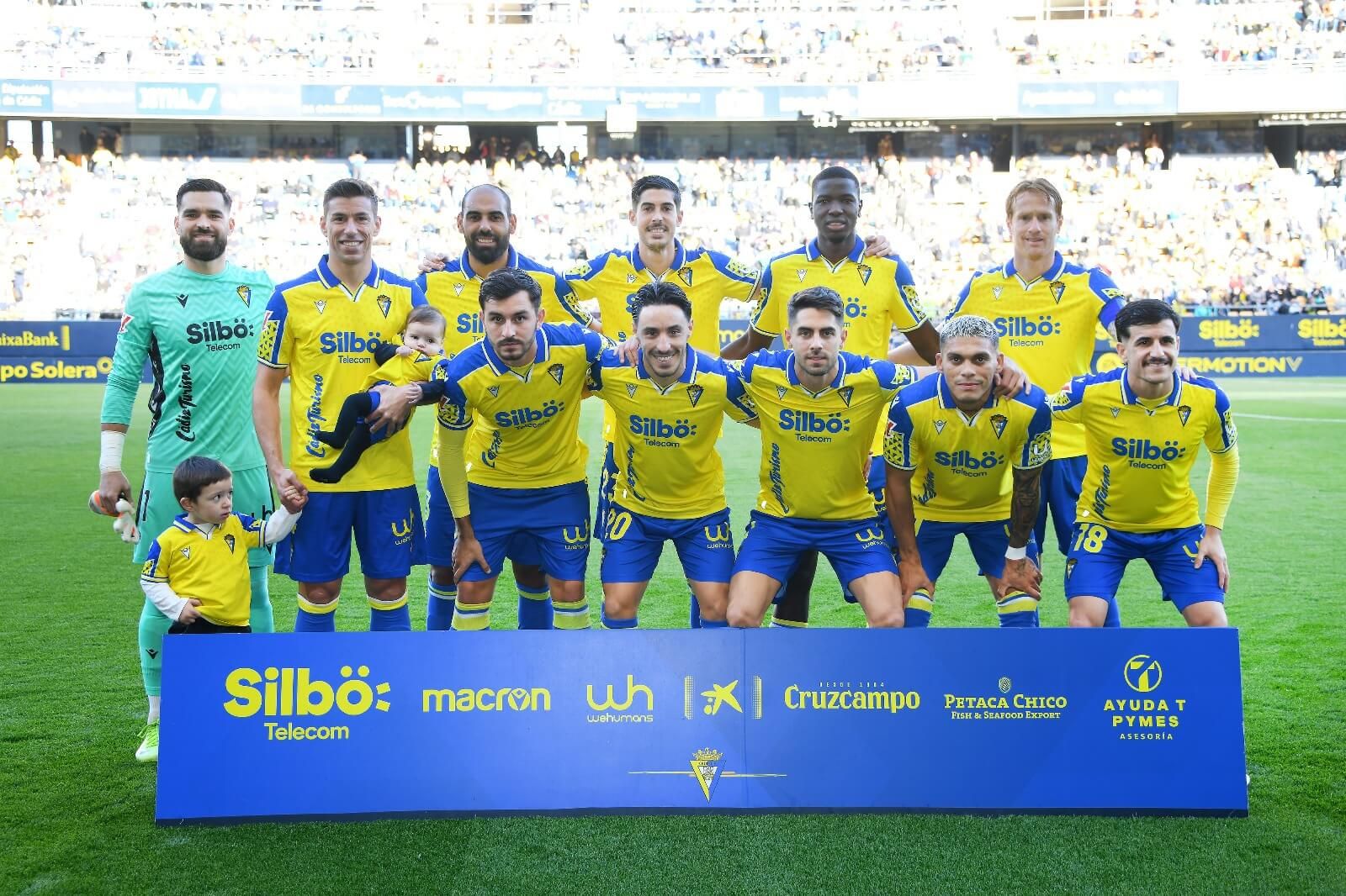  El once del Cádiz frente al Levante.