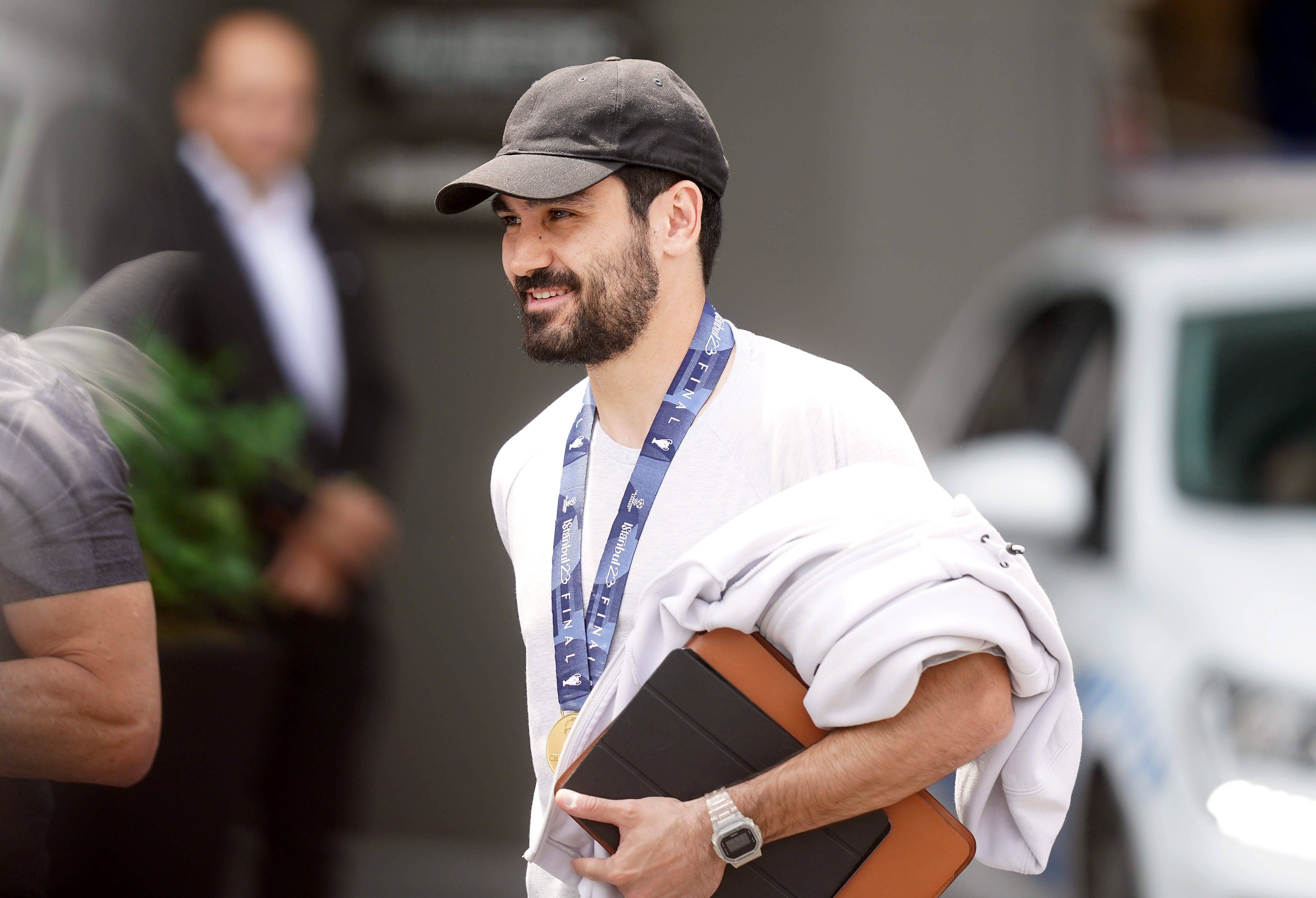 Gundogan, en la concentración del Manchester City (FOTO: Cordón Press).