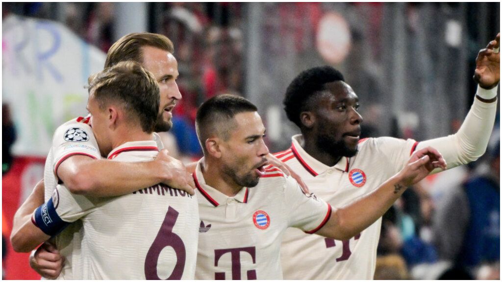  El Bayern celebra un tanto (EP)