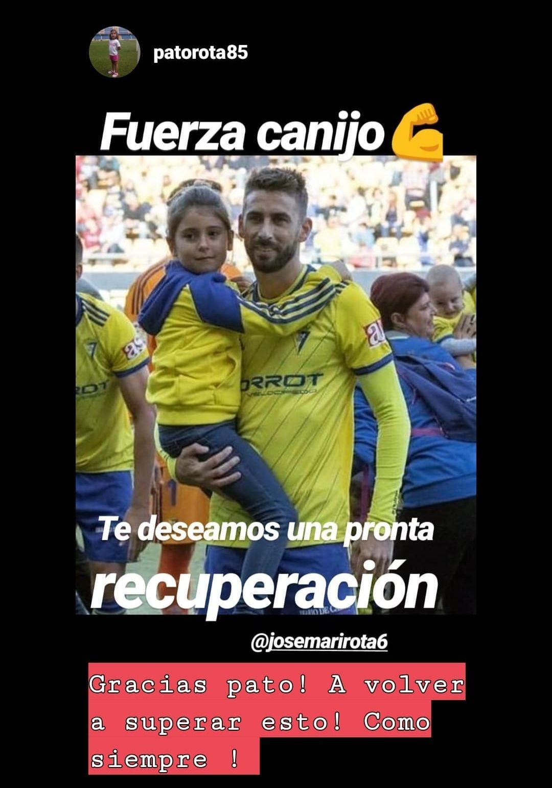  José Mari se muestra con ánimos.