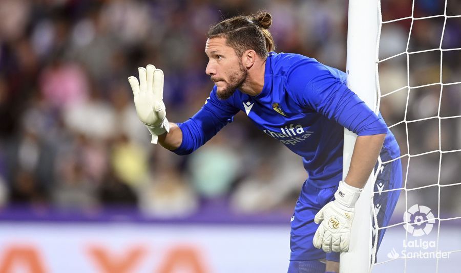 Ledesma, ante el Valladolid en Zorrilla. (Foto: LaLiga)
