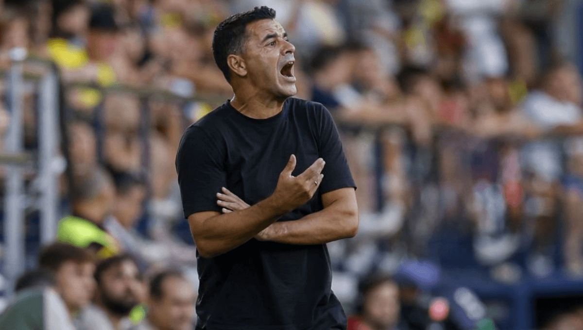 Míchel Sánchez, durante el partido Villarreal - Girona FC.