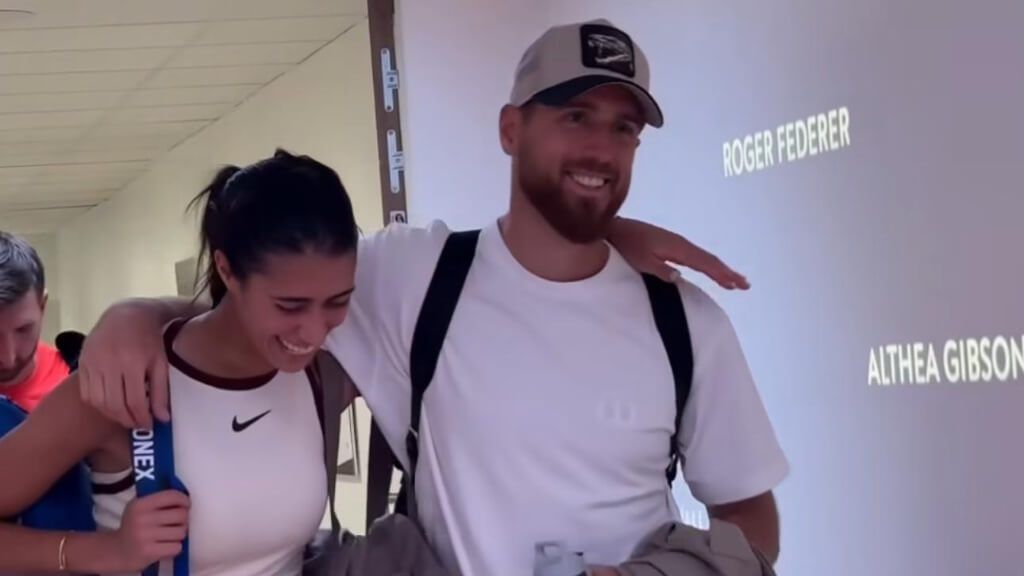  Olga Danilovic y Jan Oblak, en Roland Garros (Instagram Roland Garros)