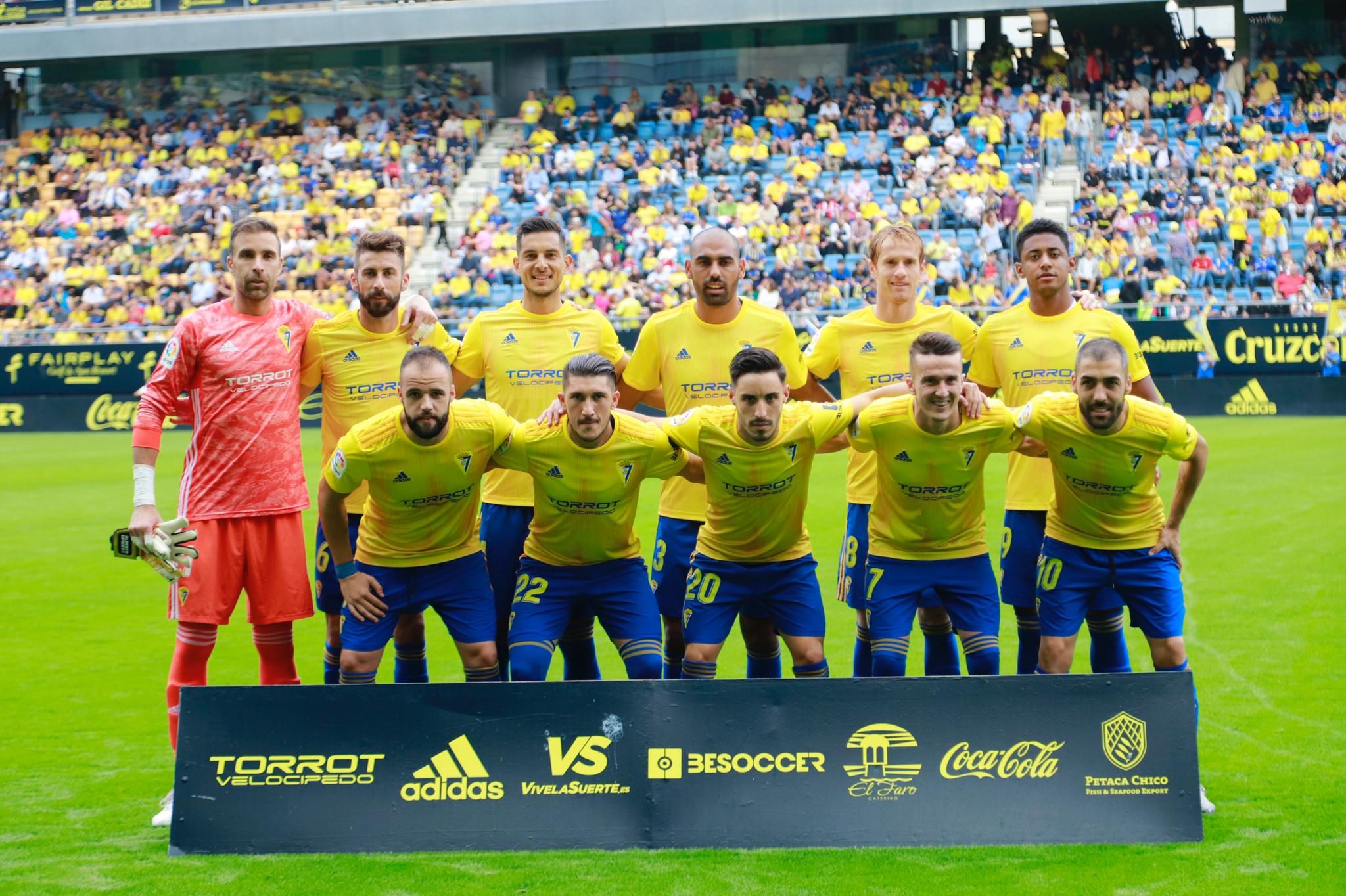  Once del Cádiz frente al Sporting.