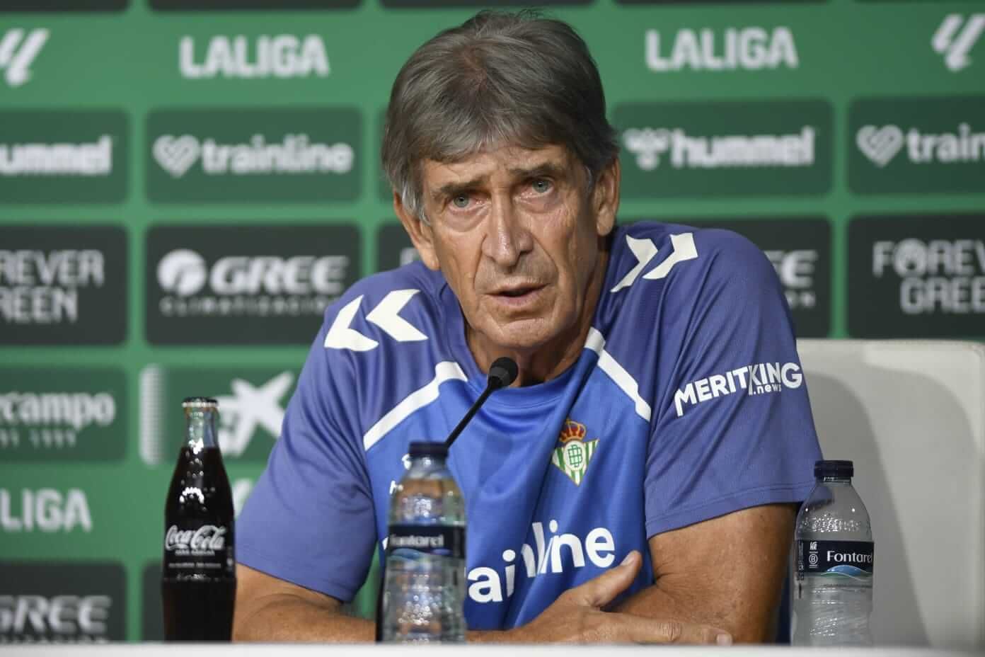  Manuel Pellegrini, en la rueda de prensa previa al Betis-Alavés.