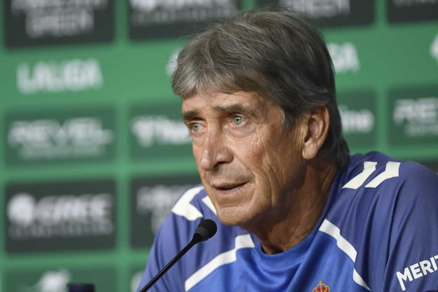  Manuel Pellegrini, en la rueda de prensa previa al Betis-Alavés.