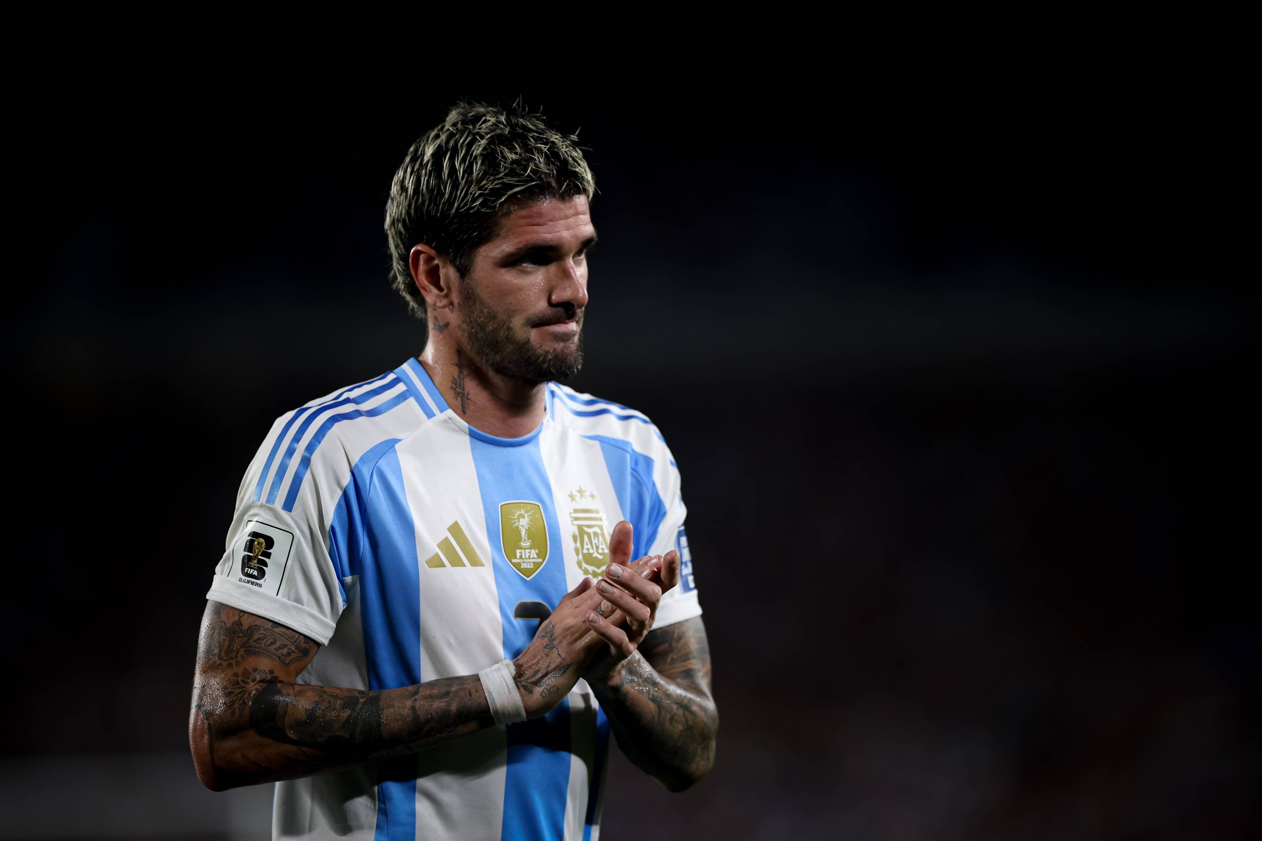 Rodrigo de Paul, durante el Argentina-Bolivia.