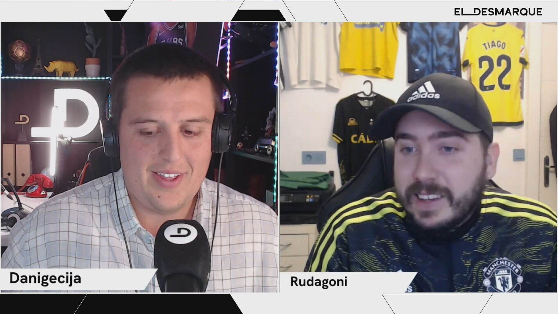 Rudagoni, en el canal de Twitch de ElDesmarque