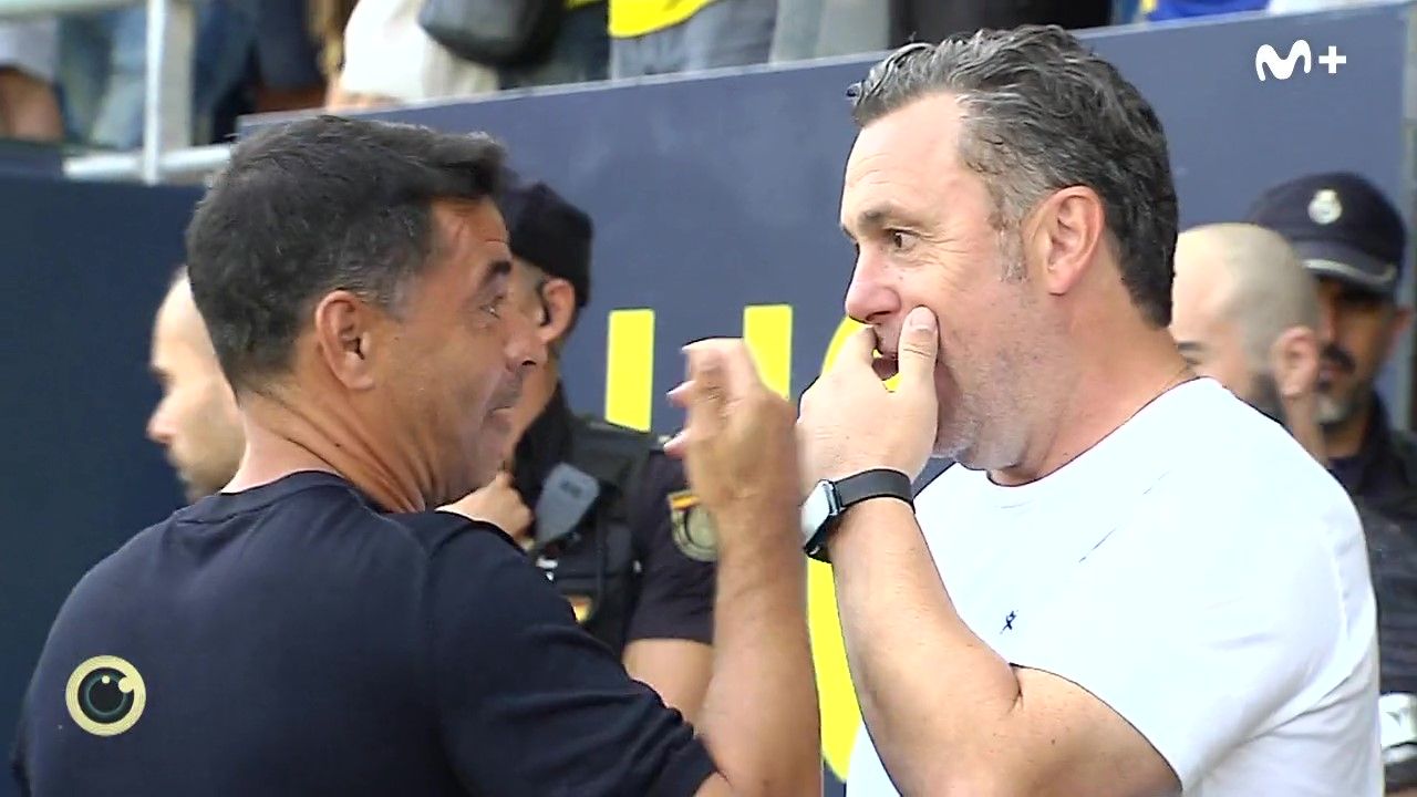  Míchel explica su lapsus a Sergio González (Captura: @MovistarFutbol).