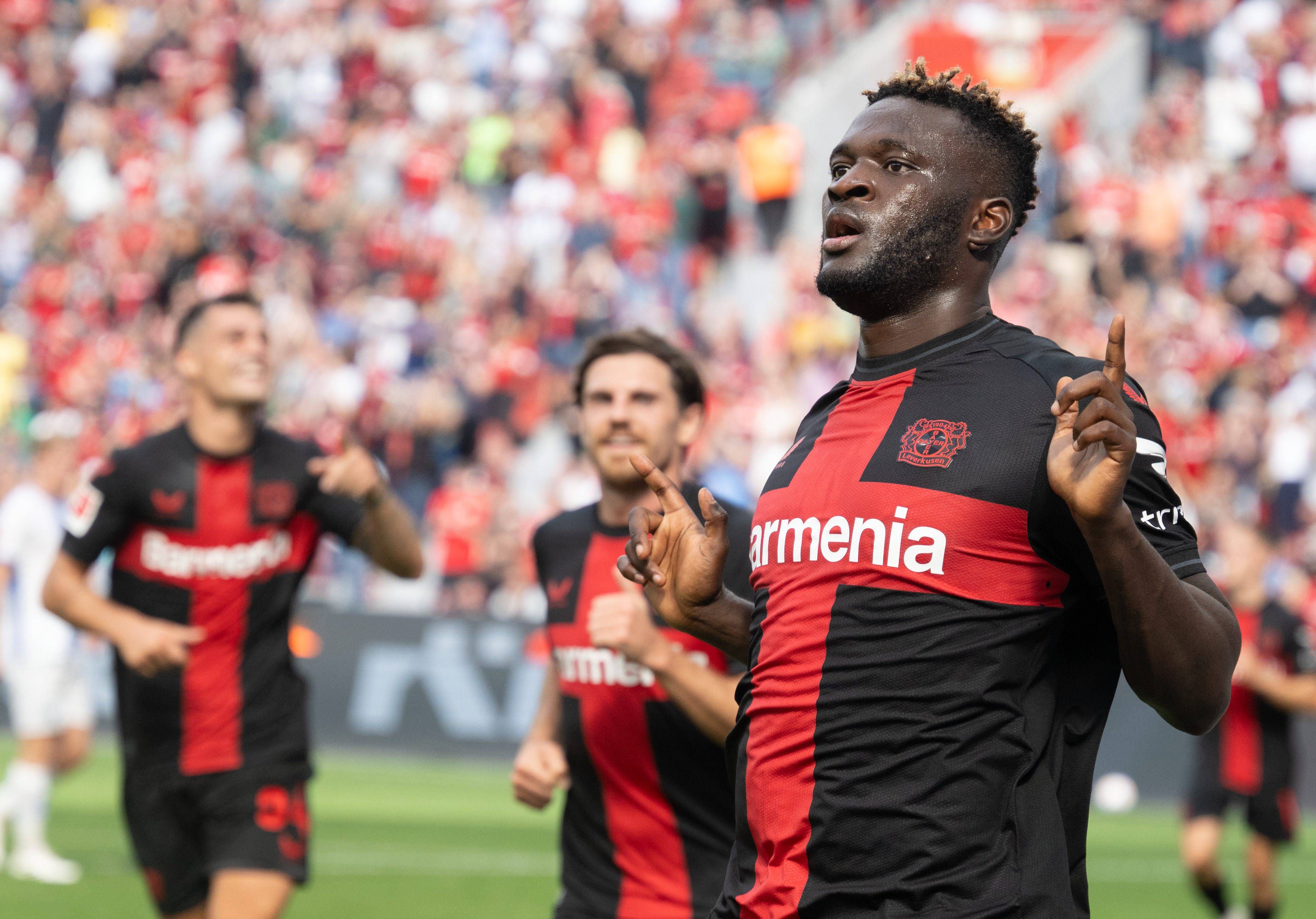 Victor Boniface, jugador del Bayer Leverkusen de Xabi Alonso. Fuente: Cordon Press.