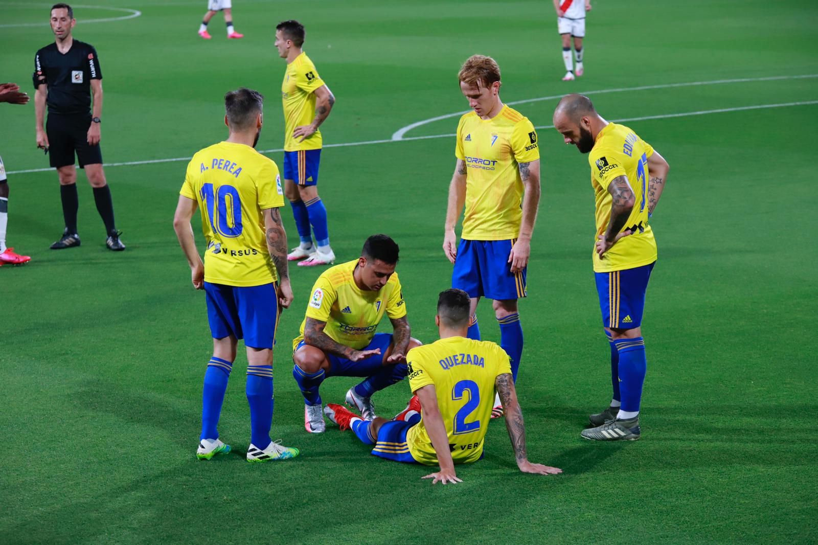  Luismi Quezada se lesionó y tuvo que entrar Fali en su lugar.