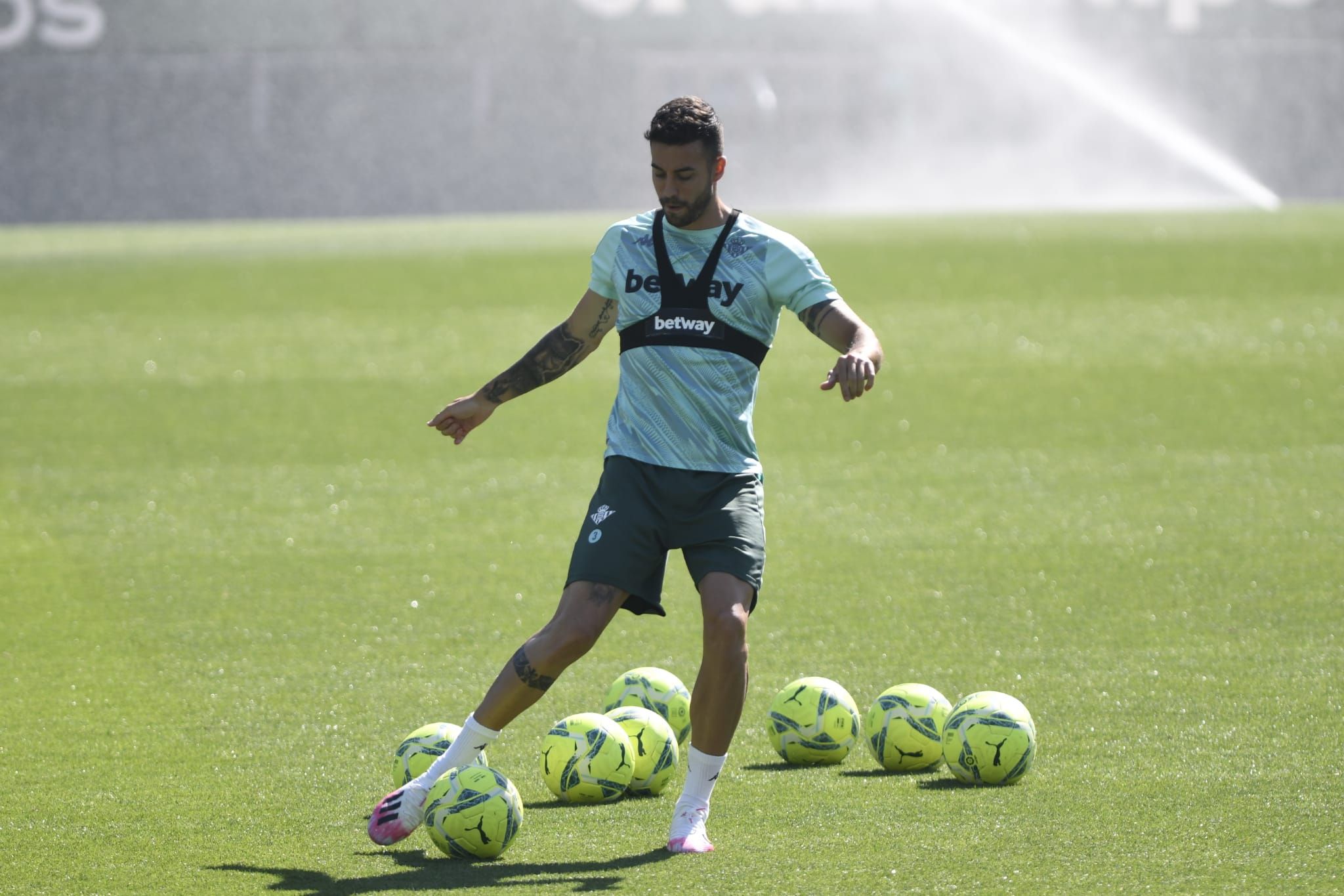 Camarasa en el entrenamiento (Foto: Kiko Hurtado).