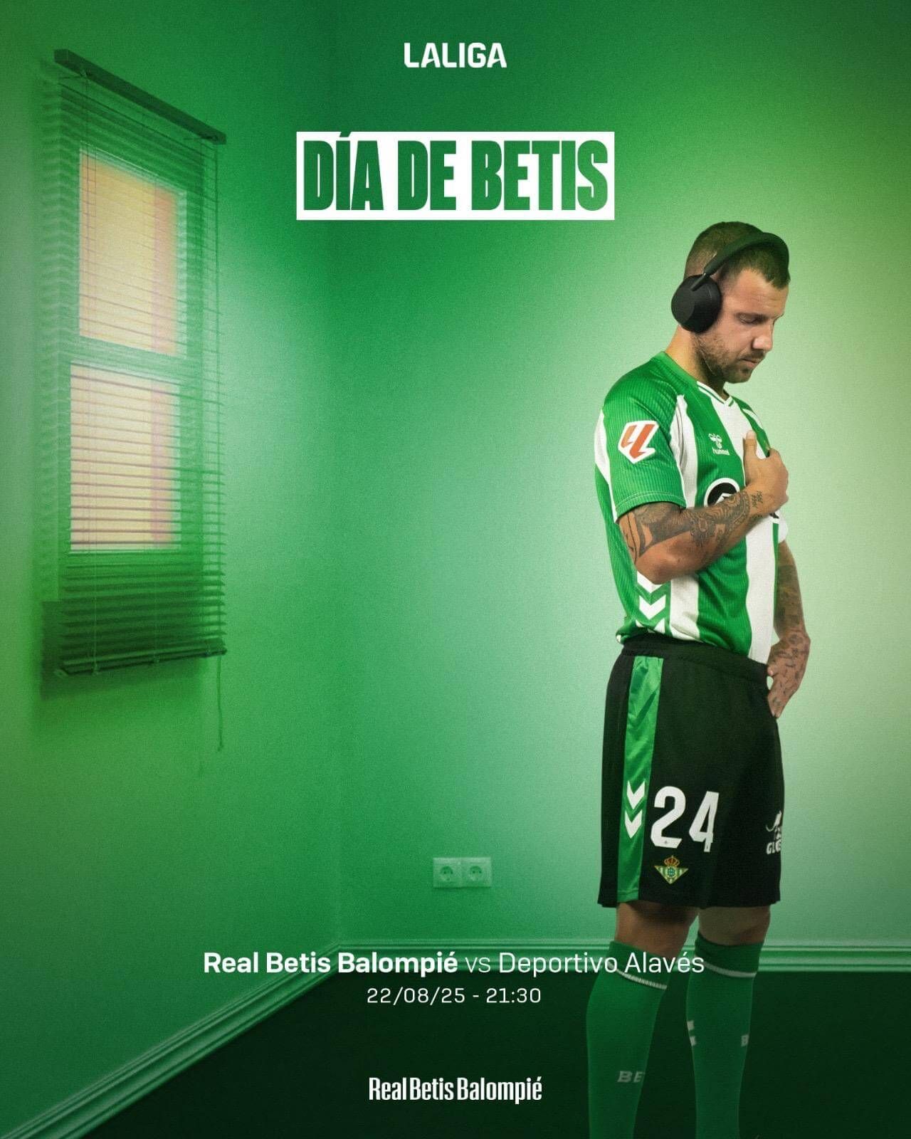 Aitor Ruibal, protagonista del cartel del Betis-Alavés.