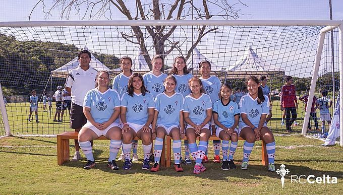 Equipo femenino del Celta en Campeche.