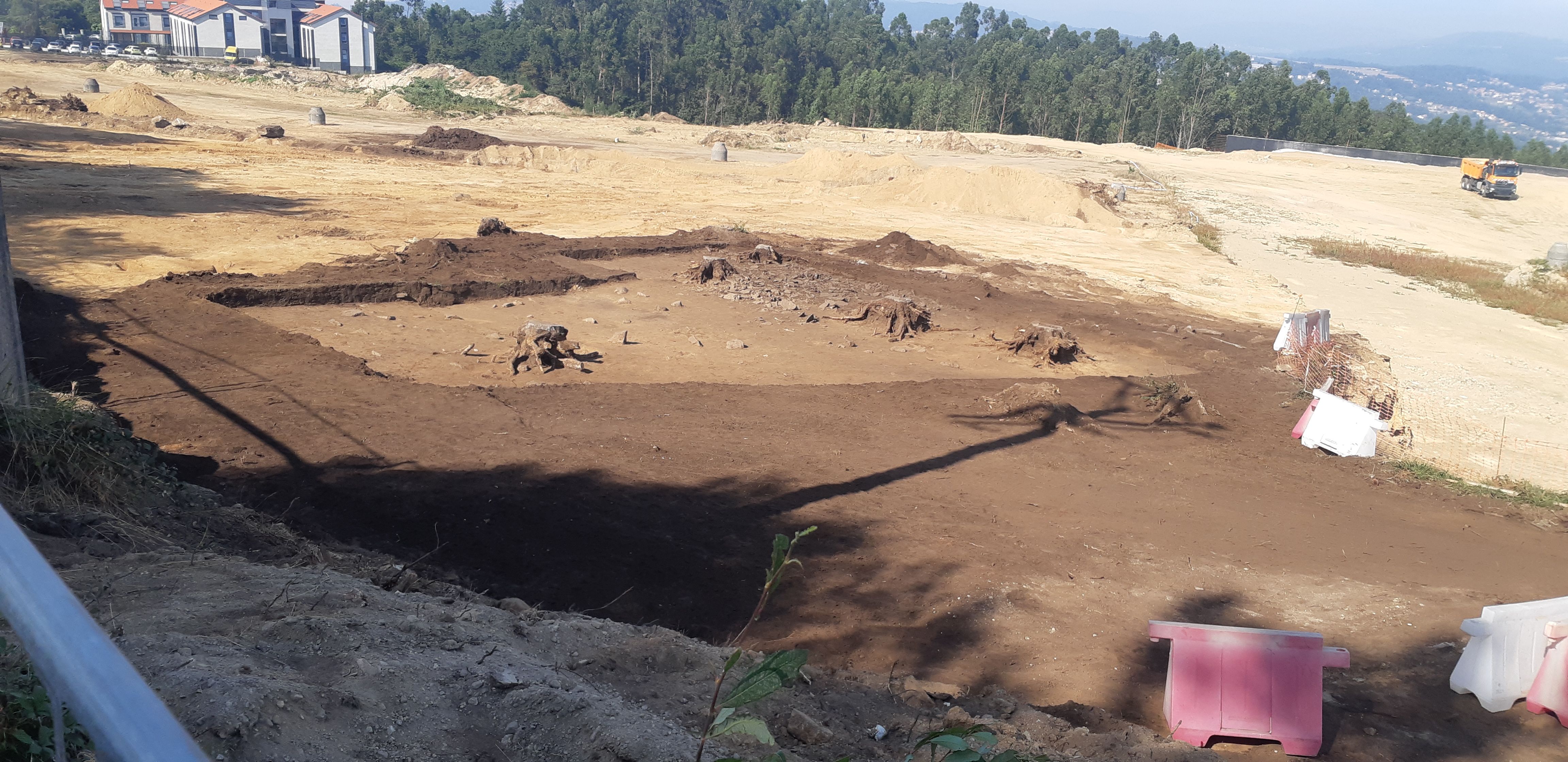  Zona donde aparecieron restos arqueológicos.