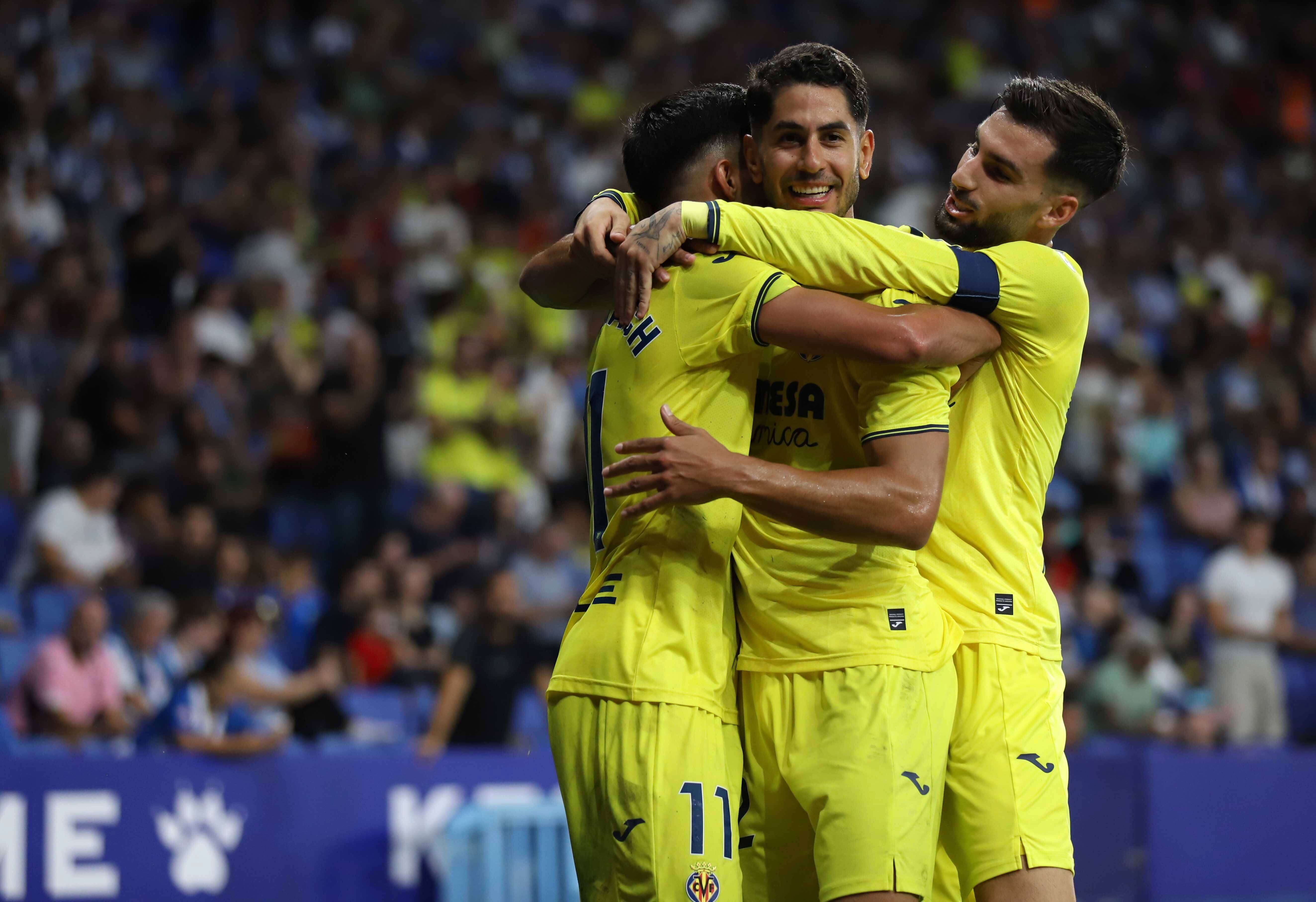 Ayoze Pérez celebrando un gol con el Villarreal.