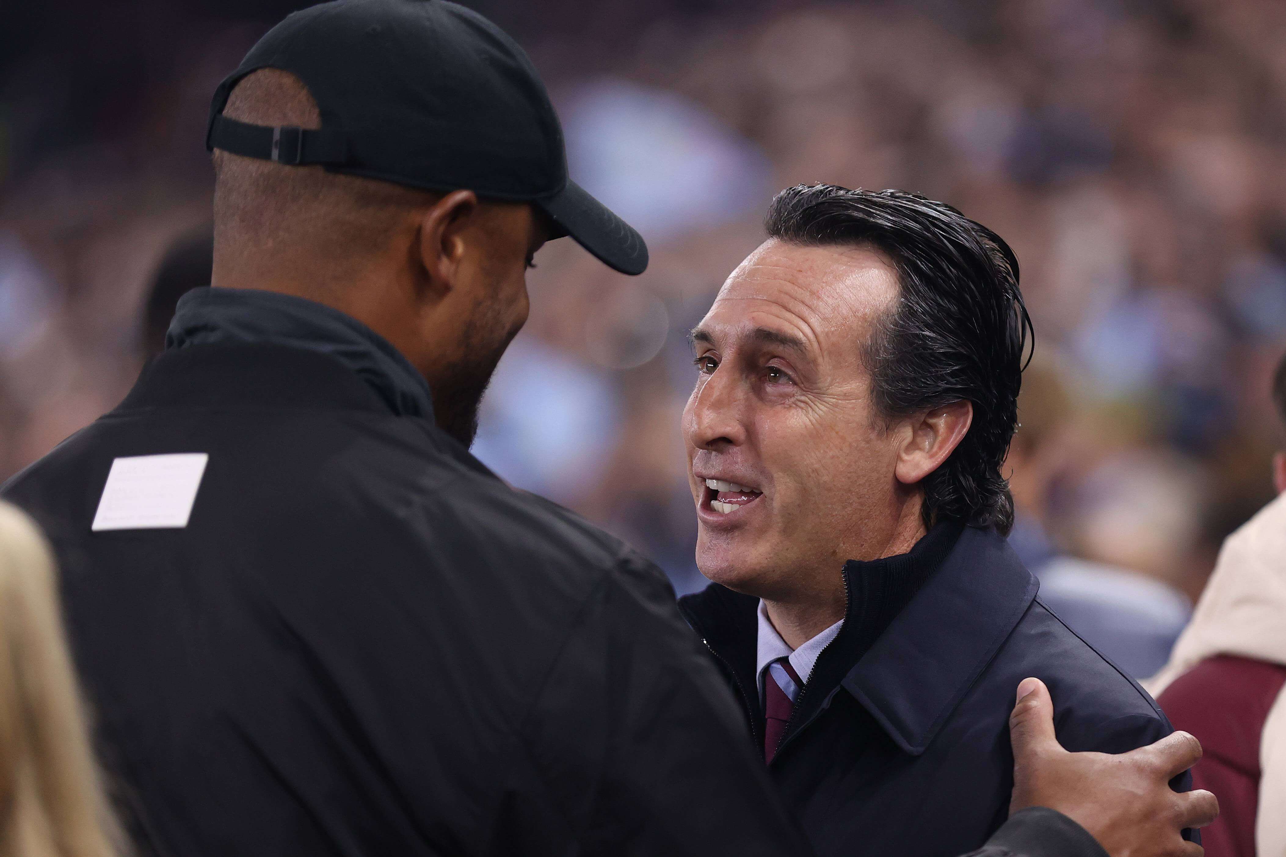  Vincent Kompany junto a Unai Emery (Cordon Press)