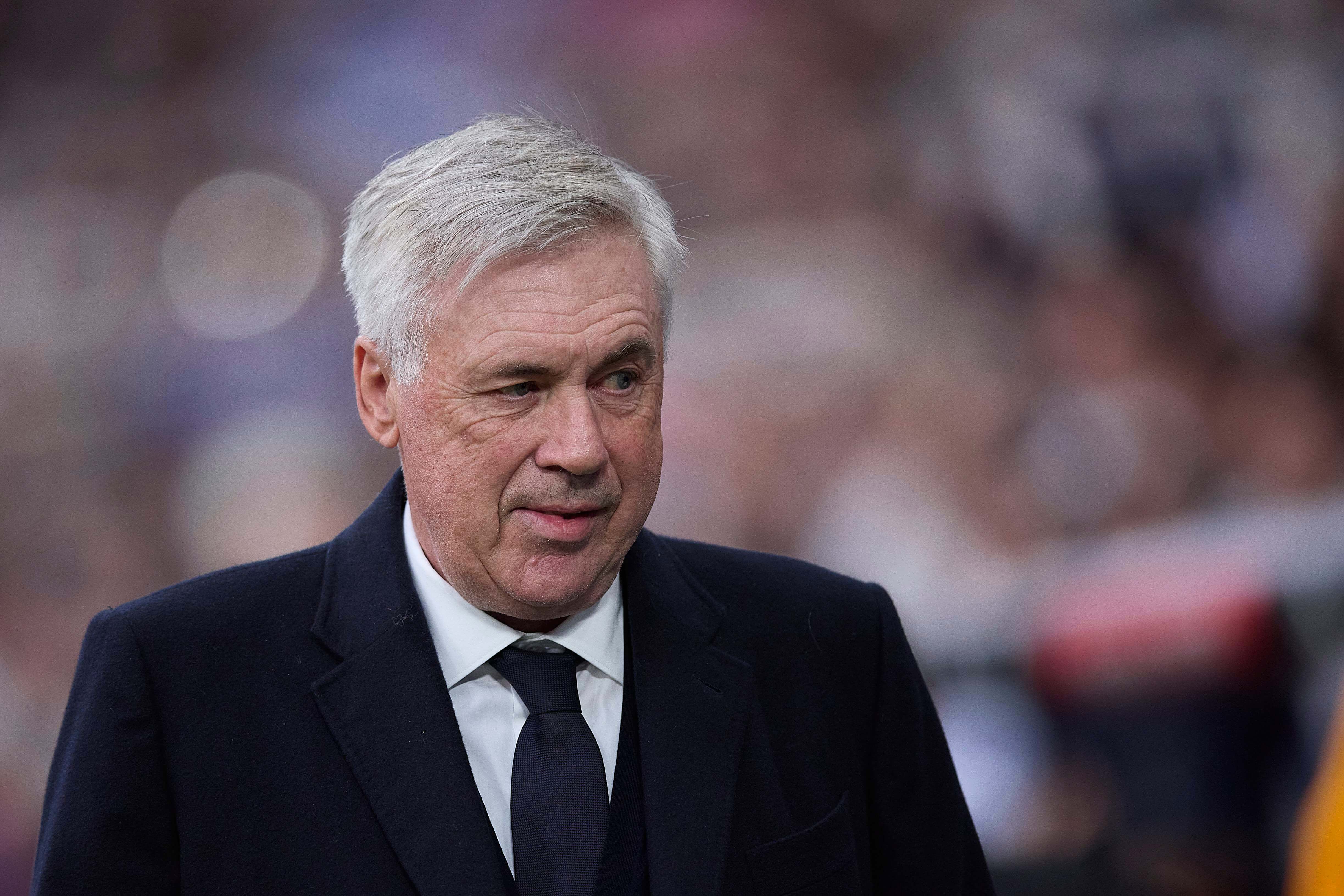  Ancelotti, en un partido del Real Madrid (Cordon Press)