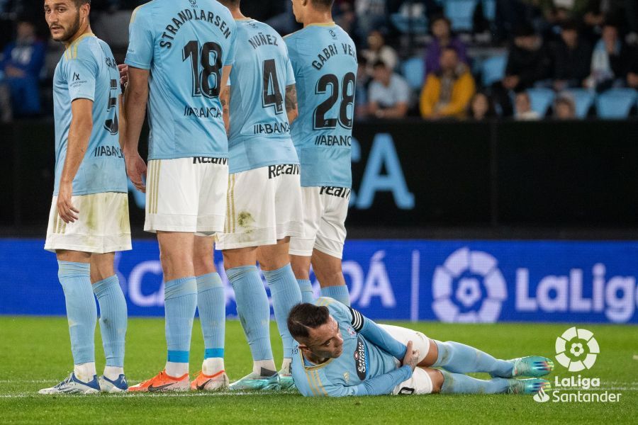  Aspas ante el Getafe en Balaídos.