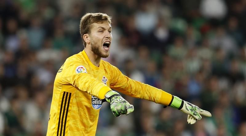  Rubén Blanco, durante el Betis-Celta.