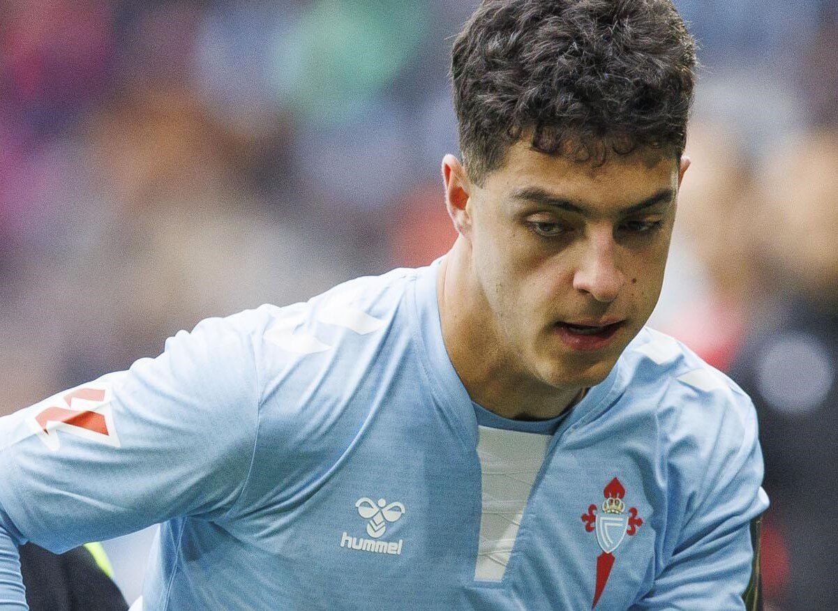 Hugo Álvarez, con el Celta de Vigo.