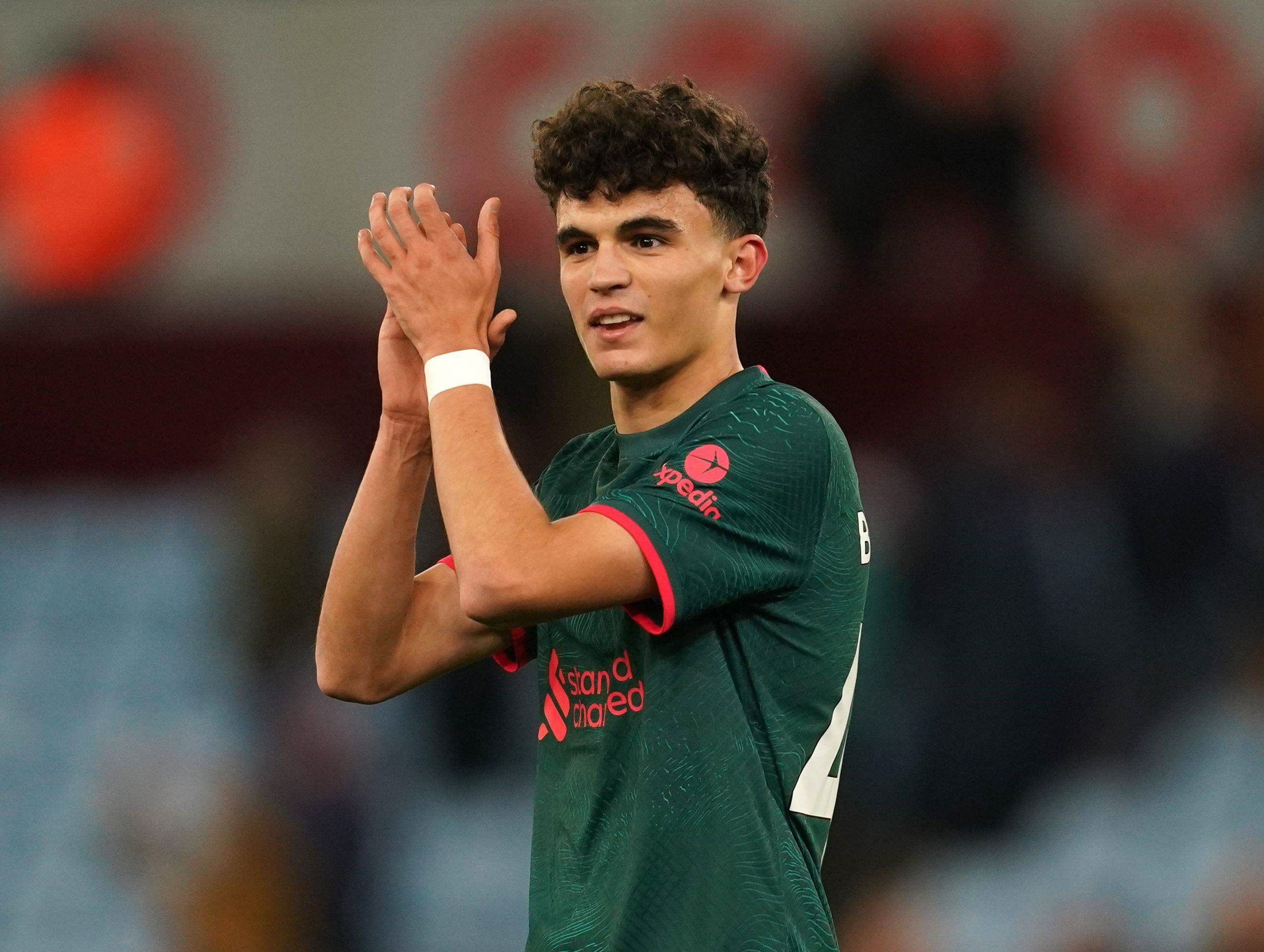  Stefan Bajcetic celebra el triunfo del Liverpool, con gol suyo.