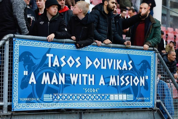  Pancarta de los aficionados del FC Utrecht.