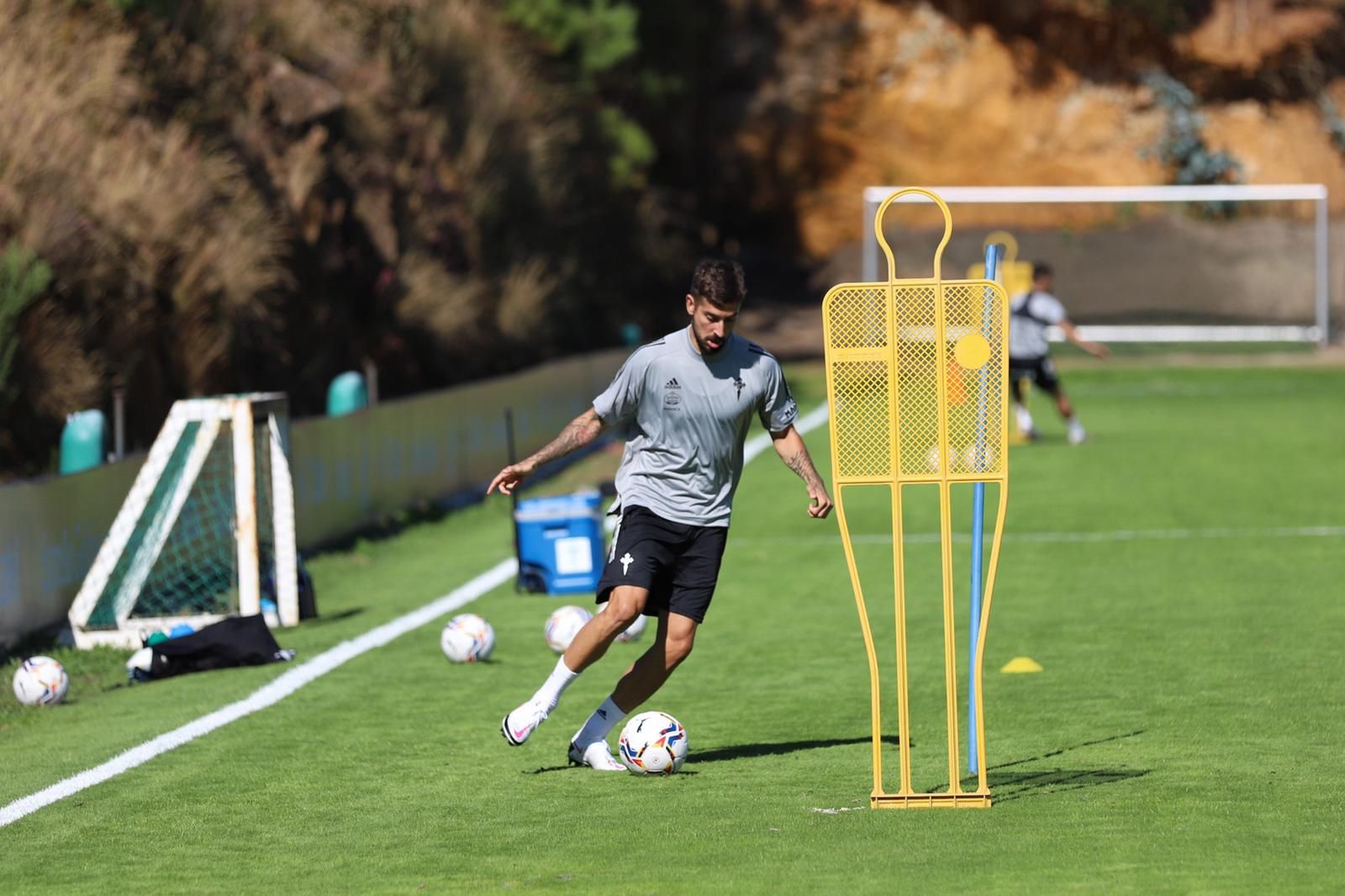  Álvaro Vadillo, durante un entrenamiento de pretemporada (Fotos: Celta).