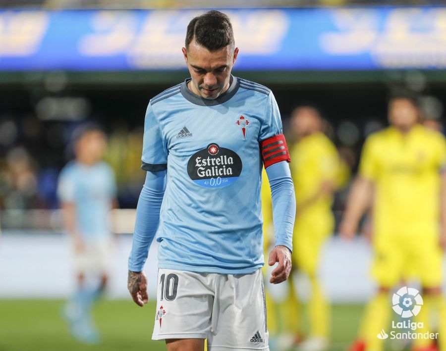  Iago Aspas, cuyo vídeo de gol en la cuenta del Celta era una imagen en negro.