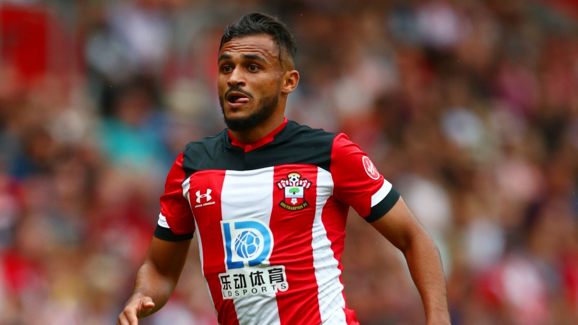 Boufal, durante un partido de la presente temporada con el Southampton.