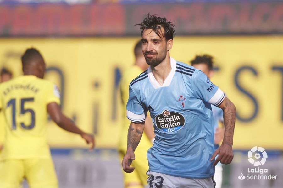  Brais Méndez celebra su gol ante el Villarreal.