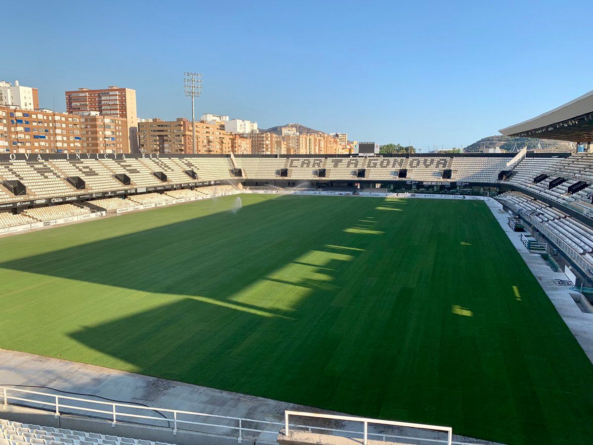 Estadio de Cartagonova, lugar en el que se jugará el Algar-Celta.
