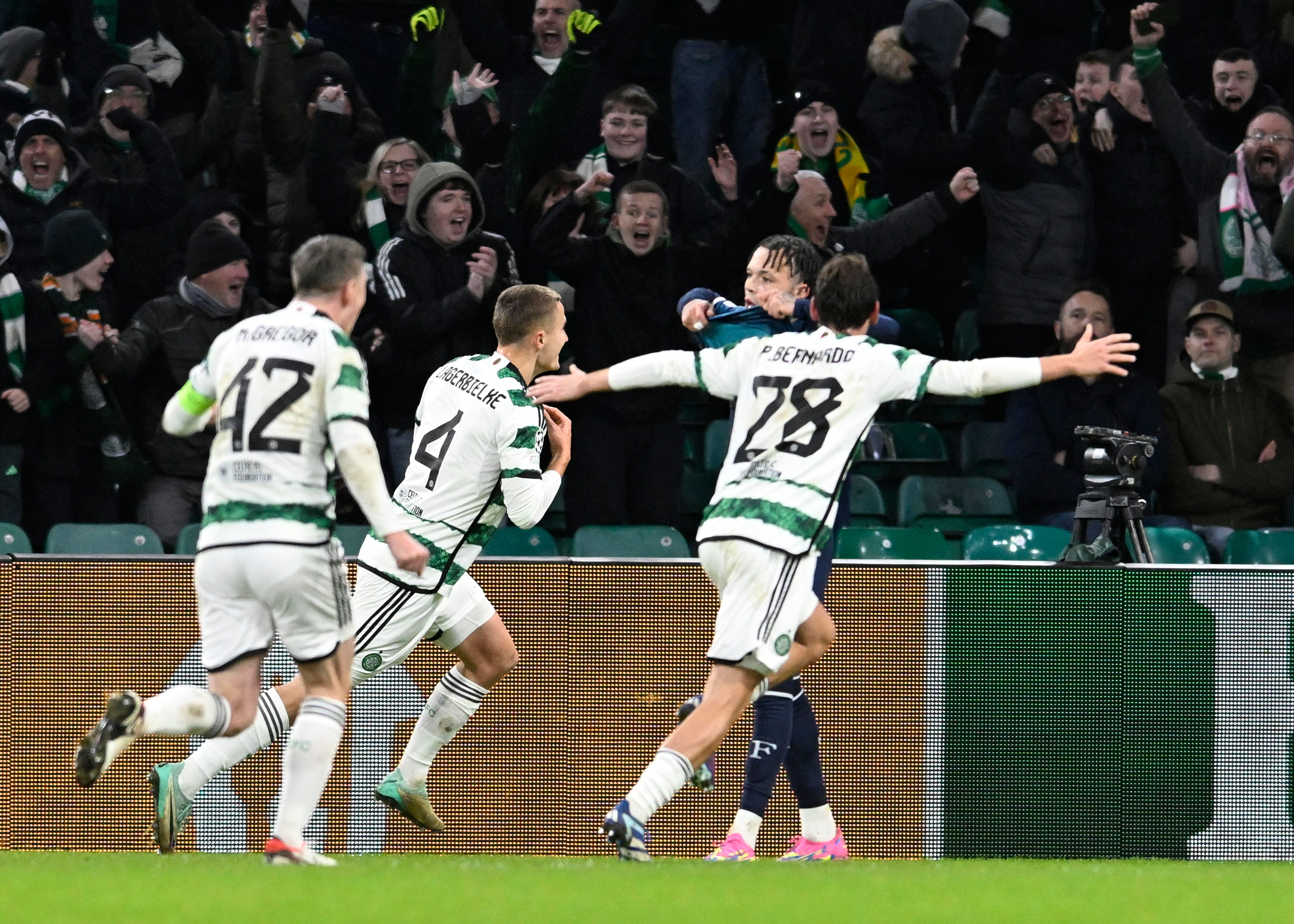  Celebración del Celtic ante el Feyenoord.