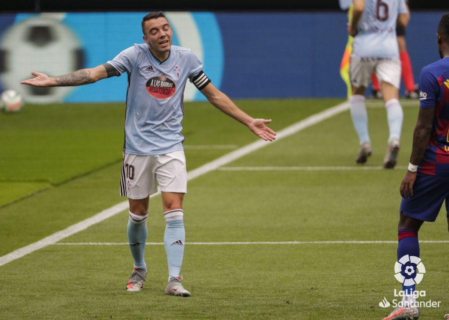 Iago Aspas, durante el Cetla-Barcelona.