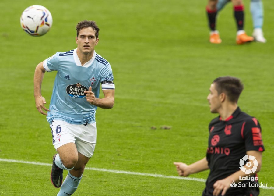  Denis Suárez, durante un lance del Celta-Real Sociedad.
