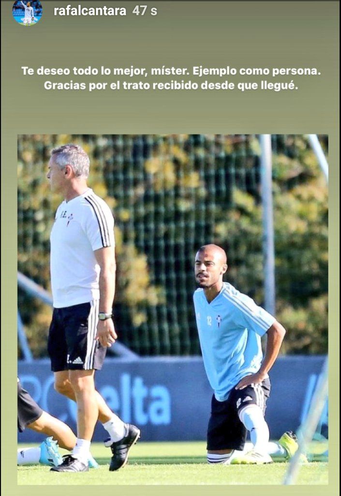  Despedida de Rafinha en Instagram,