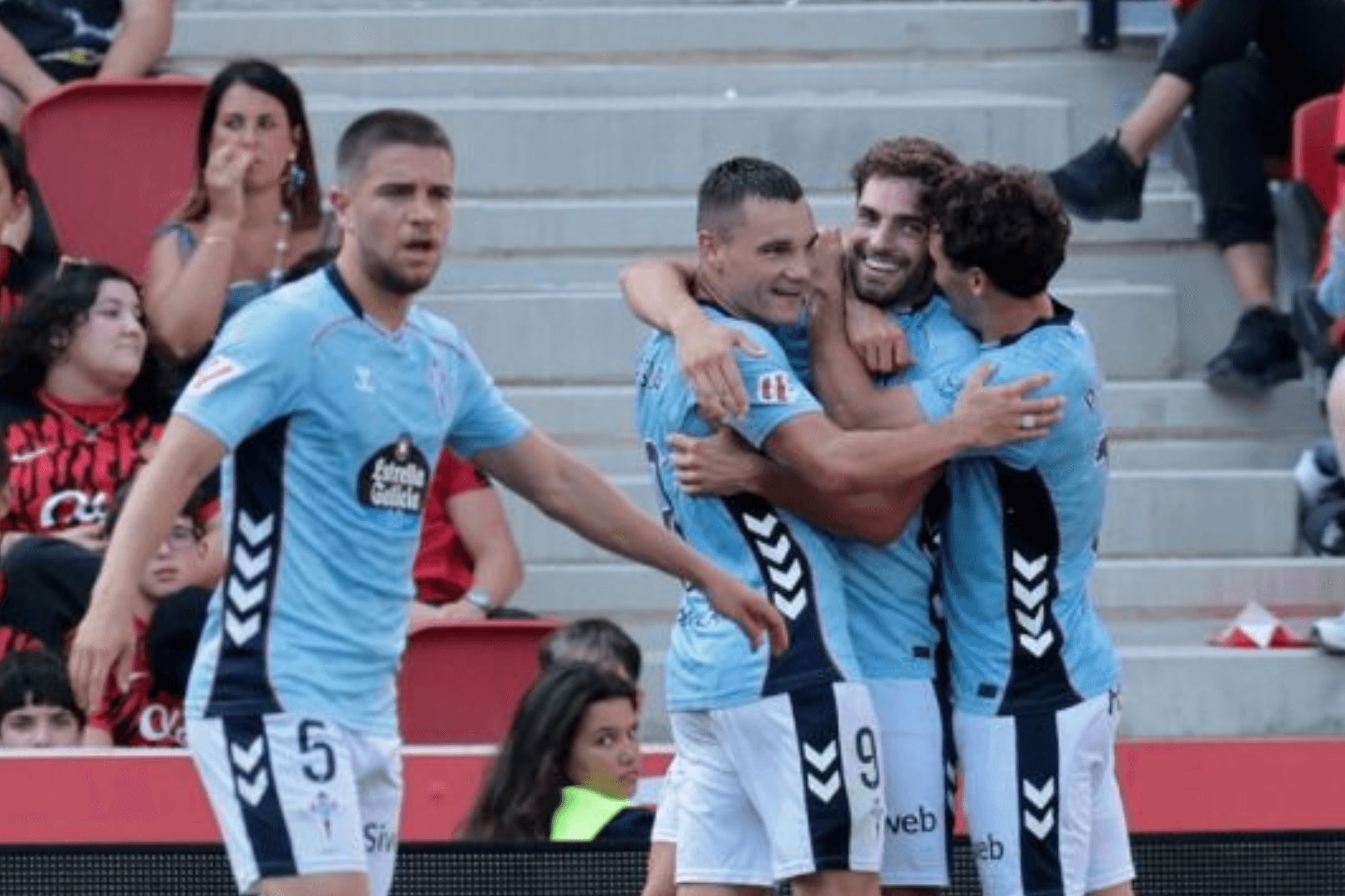  Celebración del gol de Javi Rueda.