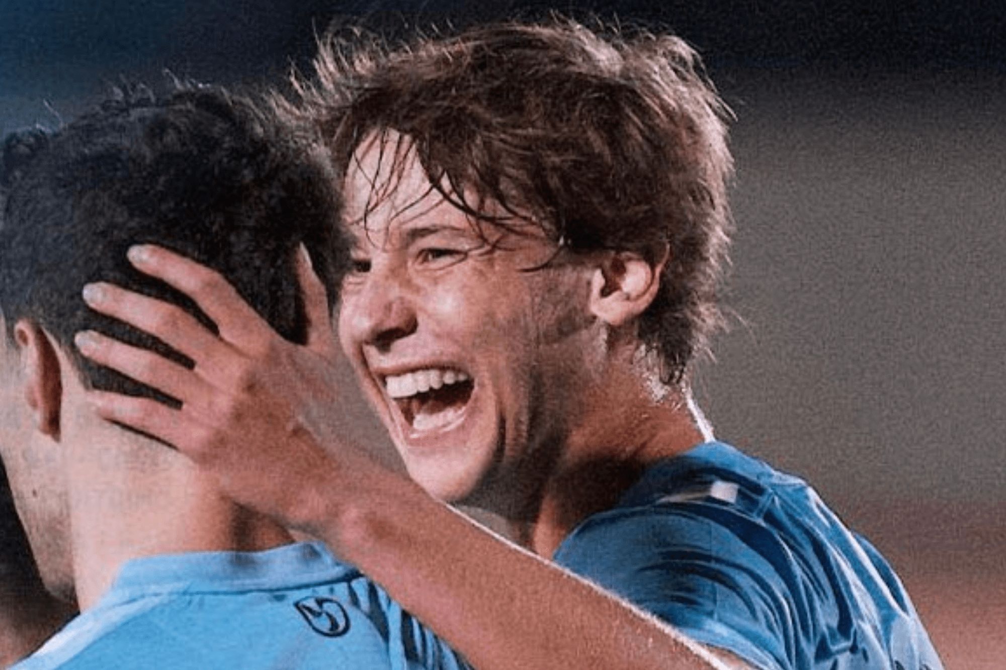  Fer López, tras su debut con el primer equipo del Celta.