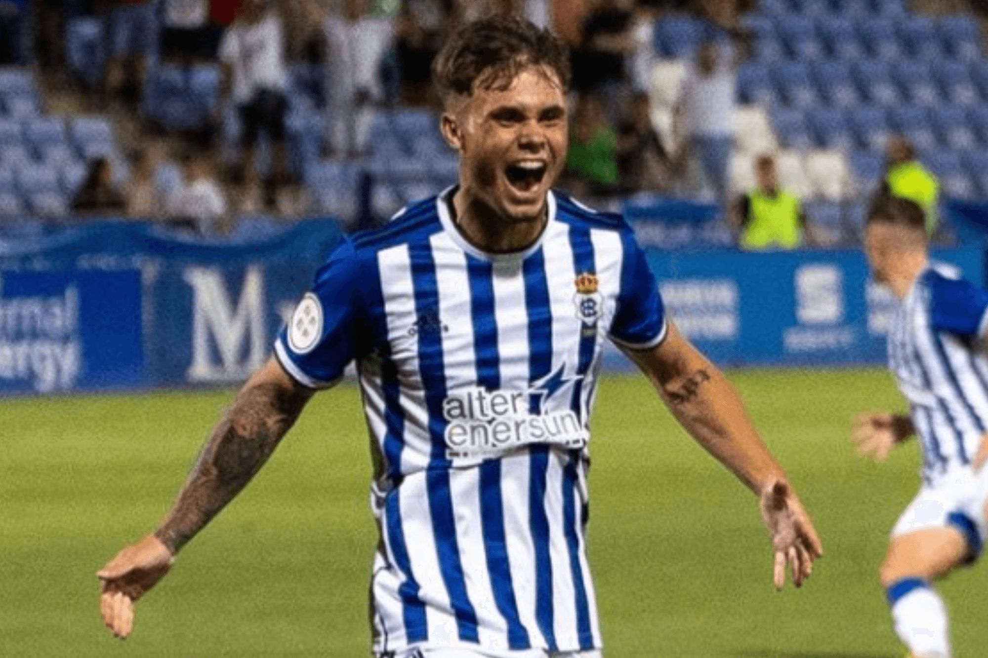 Sergio Diez con el Recreativo de Huelva.