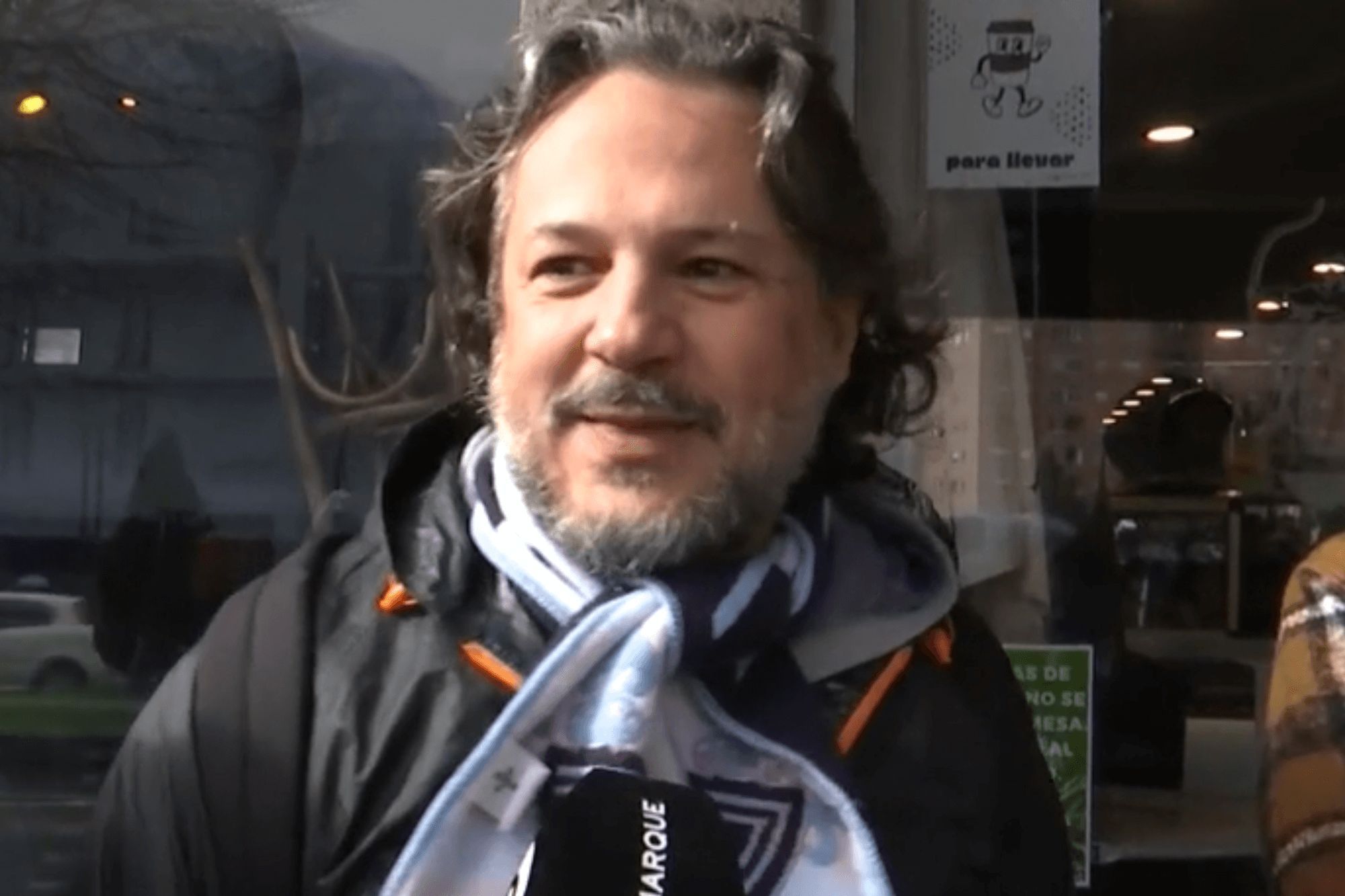 Aficionado del Celta en Balaídos.