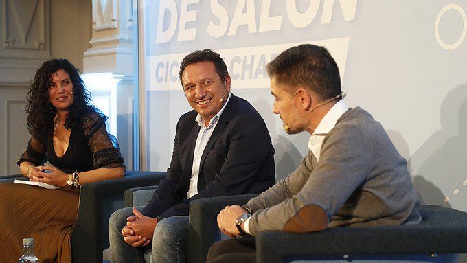 Eusebio en el Salón Regio de A Sede.